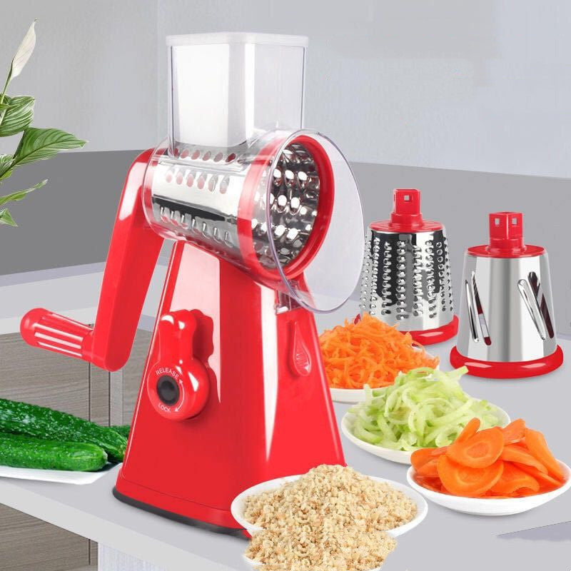 Multi-functional Vegetable Cutter Hand Drum Vegetable Cutter Slicer